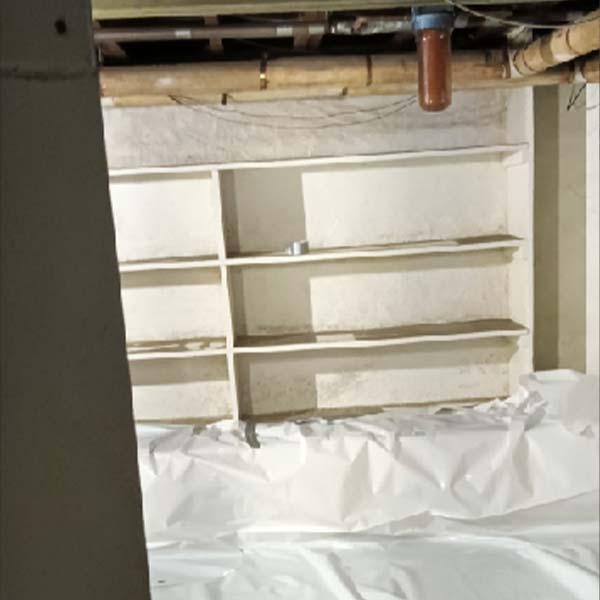 Decontamination chamber removed after asbestos cleanup